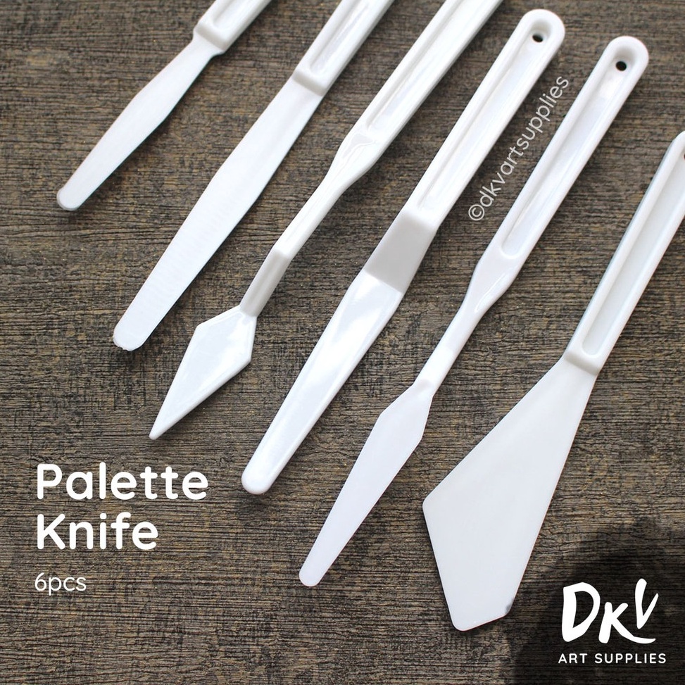 

46 Pisau palet Palette Knife plastik 6 pcs 58