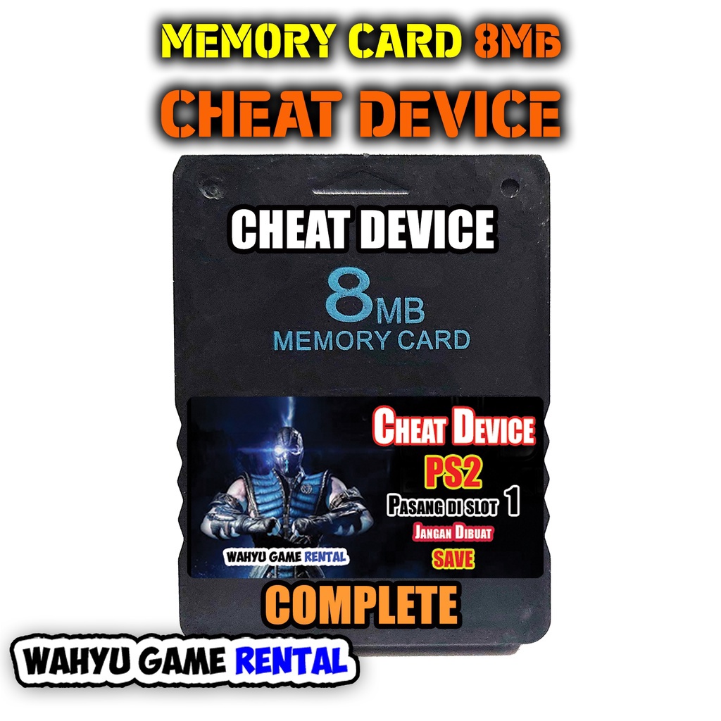 ✨Terbaru✨ Memory Card PS2 Cheat Device Codebreaker Hardisk Internal 