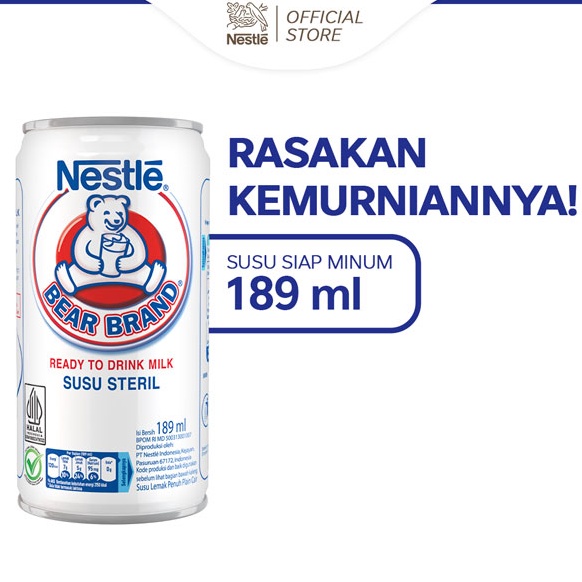 

[✥H62>] BEAR BRAND Susu Kaleng Susu Beruang Susu Steril 189ml [190]