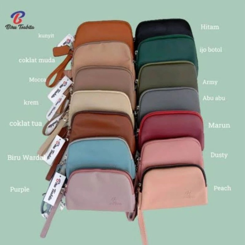 Terlaris [ Tas Wanita ] Fuji Pouch Kulit Sintetis By Biru Tsabita 