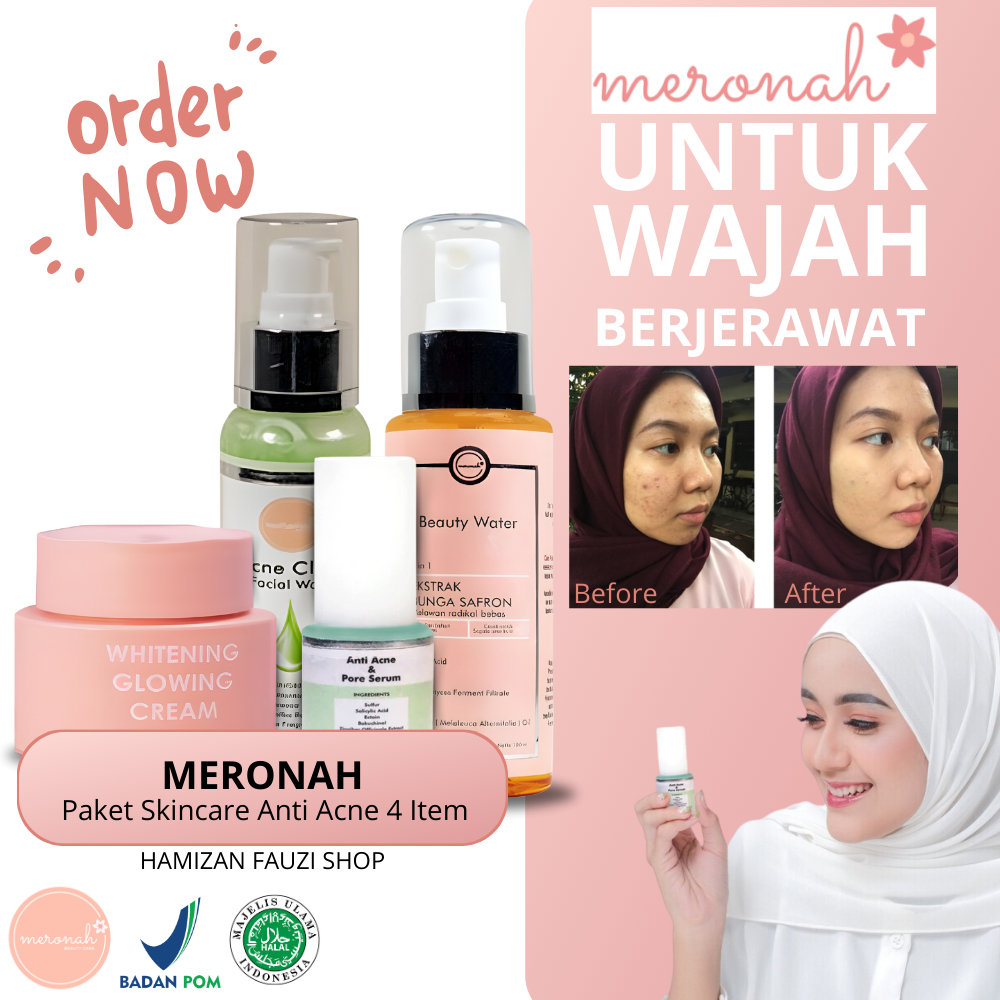 MERONAH PAKET SKINCARE ANTI ACNE KOMPLIT | HAMIZAN FAUZI SHOP