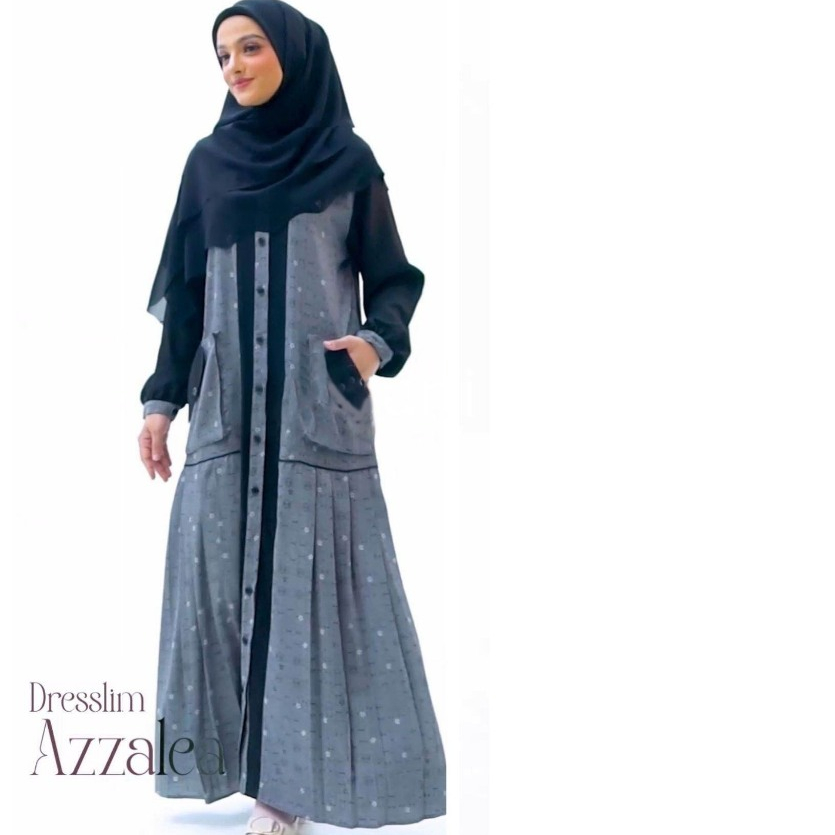dresslim rabbani azzalea gamis dress wanita muslim