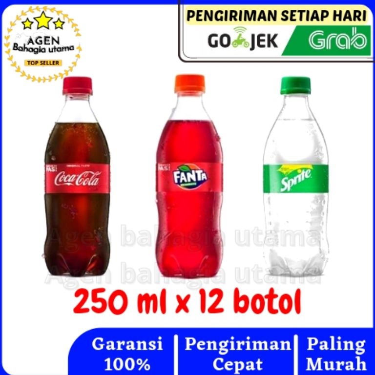 

☋ Coca cola, Sprite, Fanta botol Mini 250 7169