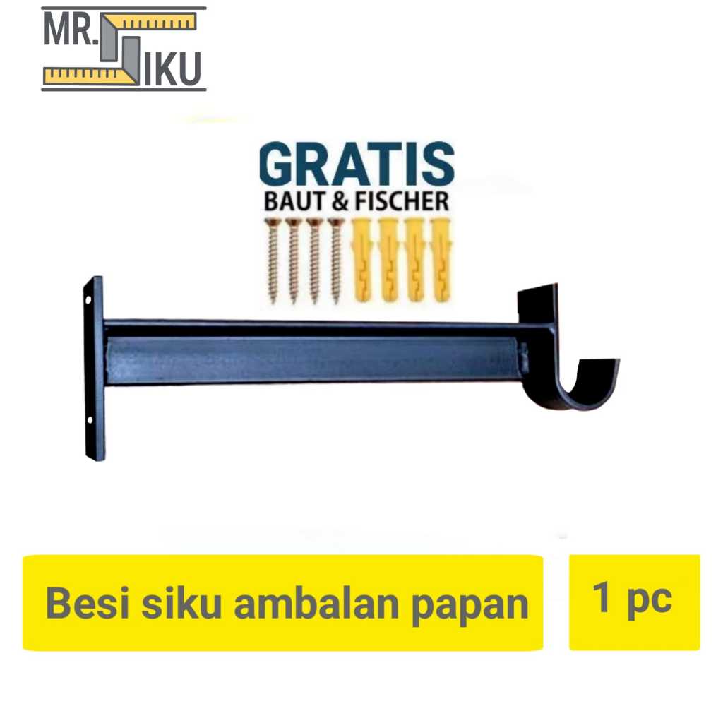 SIKU PENYANGGA PAPAN AMBALAN TEMPEL DINDNG / BESI SIKU AMBALAN PAPAN / BESI PENYANGGA PAPAN / SIKU L