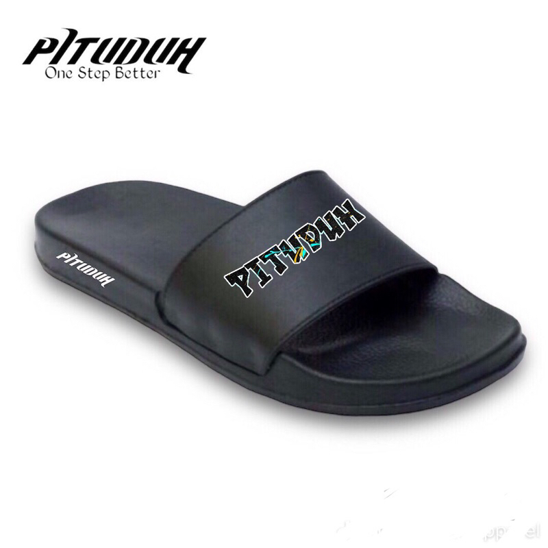 sandal pituduh original bagus sandal slideon, sandal selop tanpa lem. sandal pria wanita original. k