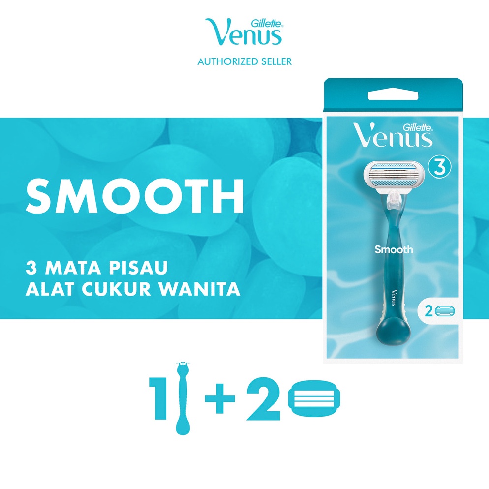 Grosir GILLETTE VENUS ALAT CUKUR WANITA SMOOTH RAZOR PISAU CUKUR ISI ULANG