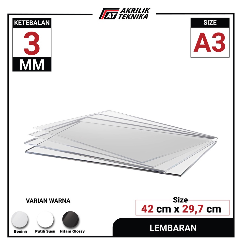 

[۩P70>] LEMBARAN AKRILIK A3 3MM ACRYLIC GROSIR BERKUALITAS Special Promo