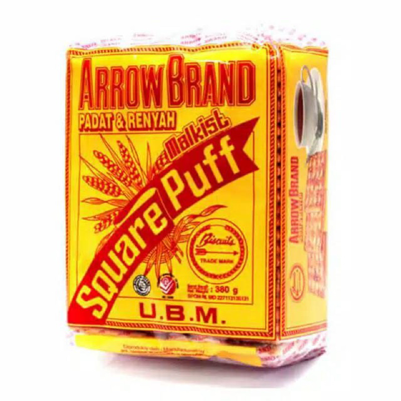 

UBM Arrow Brand Square Puff Cream Crackers Malkist Biskuit