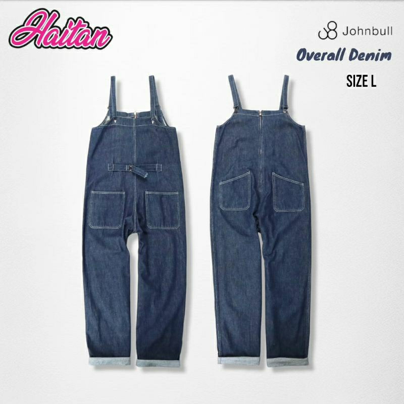Overall Pants Denim Johnbull Women Loose Fit Size L