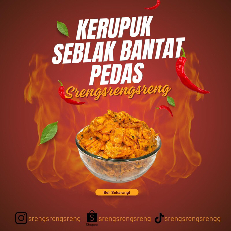 

Kerupuk Seblak Bantat Pedas by Srengsrengsreng