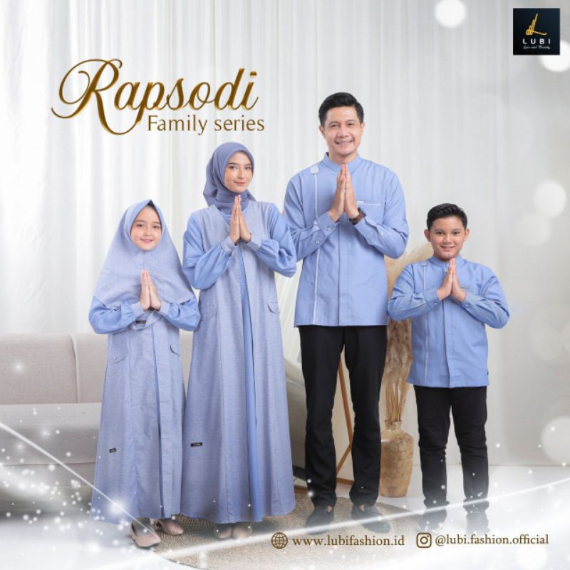 Rapsodi Family Series Sky Blue Color by Lubi | Sarimbit Keluarga Lubi | Sarimbit Lubi | Sarimbit Kel