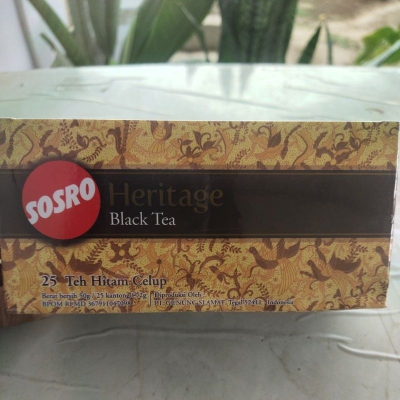 

Sosro Teh Celup Heritage Black Tea 25 x 2 gr - Premium Tea - Teh Mewah Alami