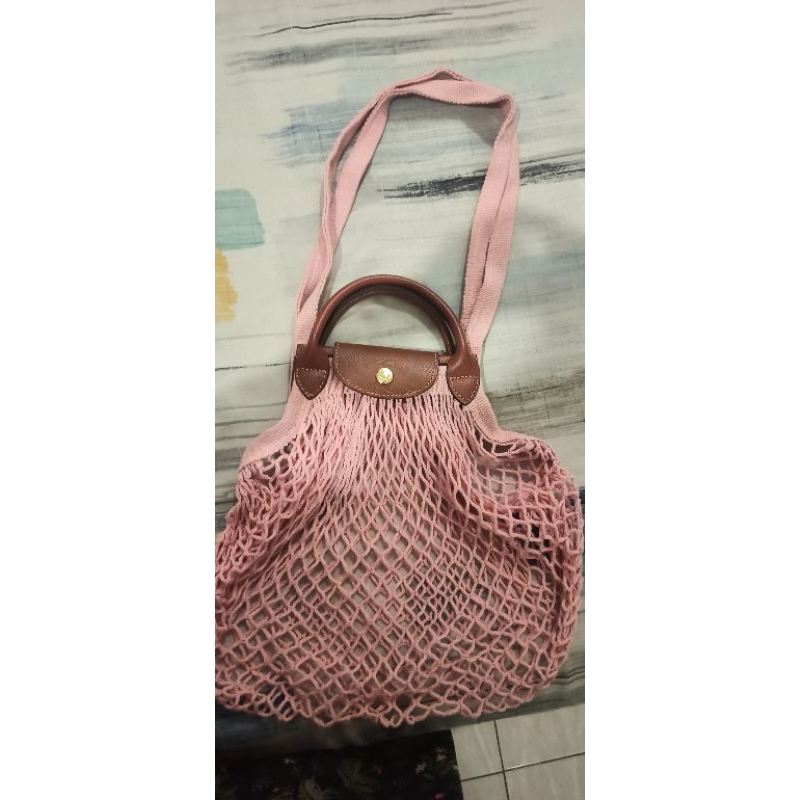 Longchamp Le Pliage Filet Large Pink