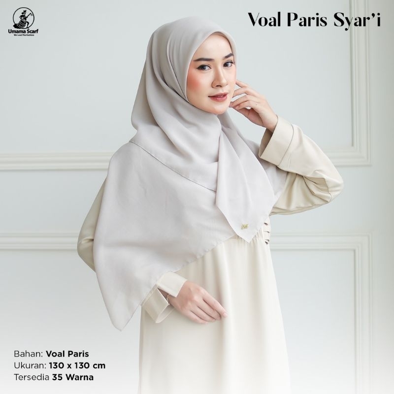 [Grosir/5Pcs]Segiempat Premiun Umama Syar'i Voal Paris Syar'i
