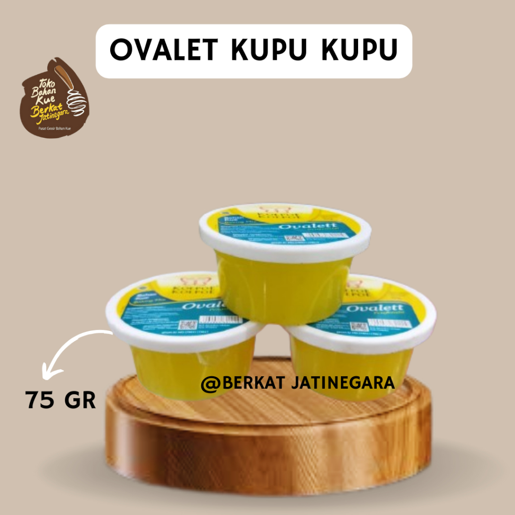 

OVALET BESAR KUPU KUPU 75 GRAM