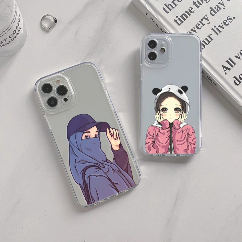 [022] Case Hijab RedmiNote 4 4X 5 5PRO 5A 7 8 9 10 11 12 Softcase Soft Xiaomi Redmi Note Clear Benin