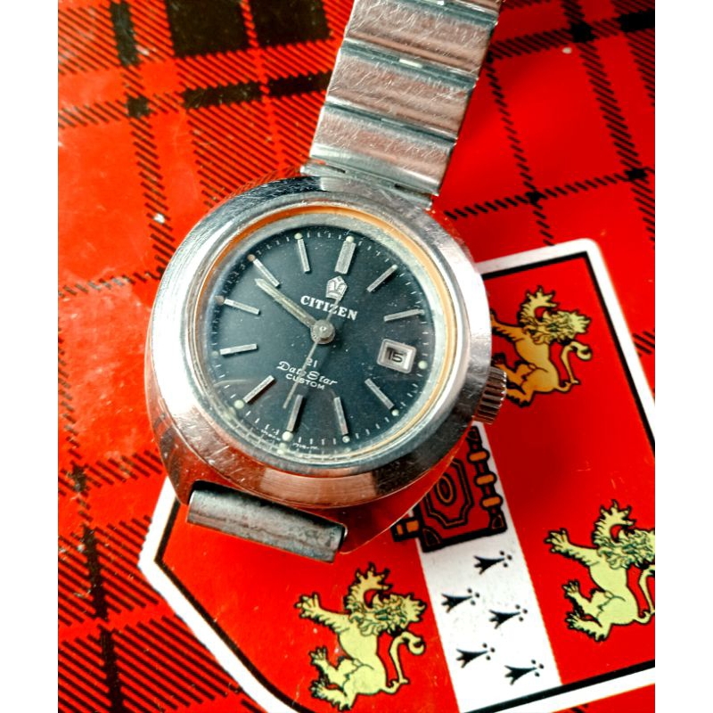 Jam Tangan Cewek Preloved Vintage Citizen Date Star Custom manual winding