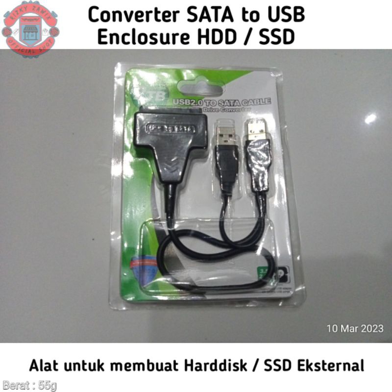 Converter SATA to USB • Enclosure HDD SSD Internal to Eksternal Hardisk Docking Harddisk Alat Mengub