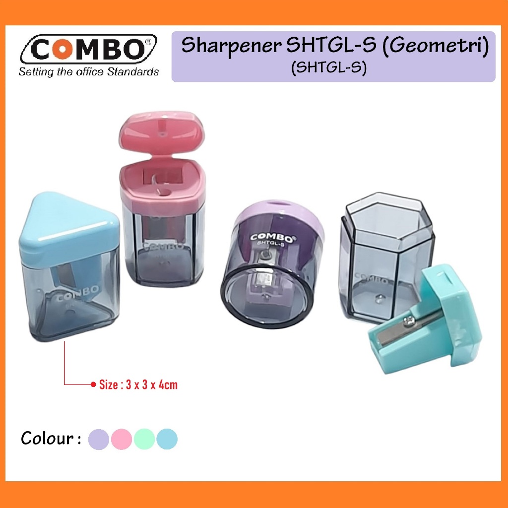 

Serutan Pensil Lucu / Rautan Pensil / Manual Pencil Sharpener SHTGL-S / Serutan Geometri