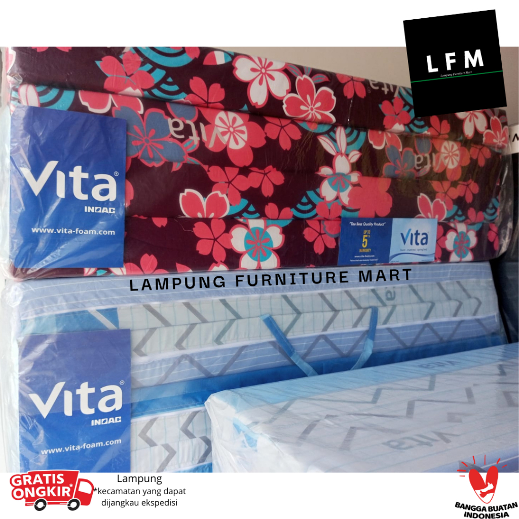 Kasur Lipat 4 INOAC VITA Tebal 10cm Garansi 10 Tahun - LFM Lampung