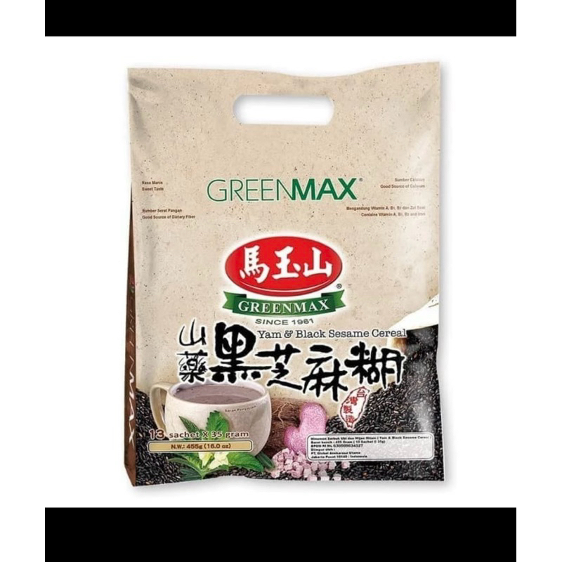 

Greenmax Yam & Black Sesame Cereal
