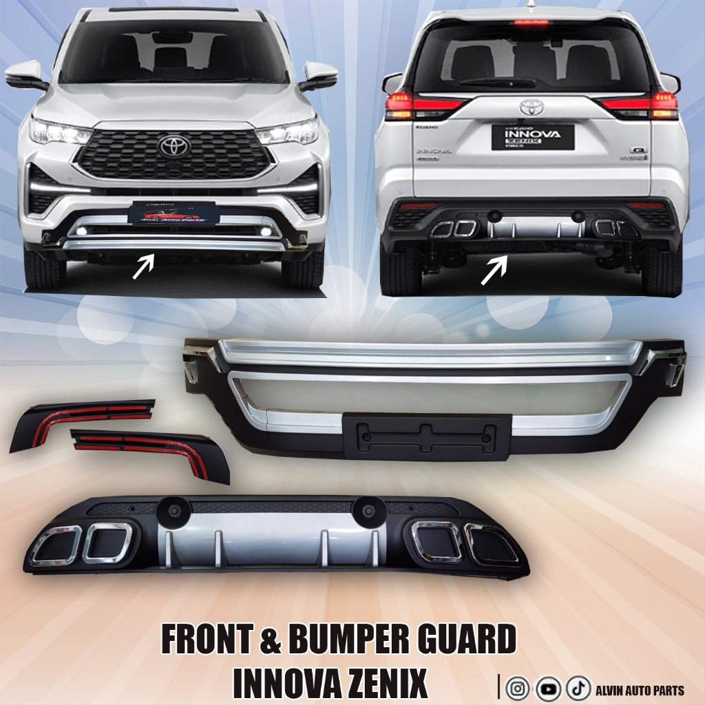 BUMPER DEPAN BELAKANG INNOVA ZENIX / BUMPER GUARD INNOVA ZENIX