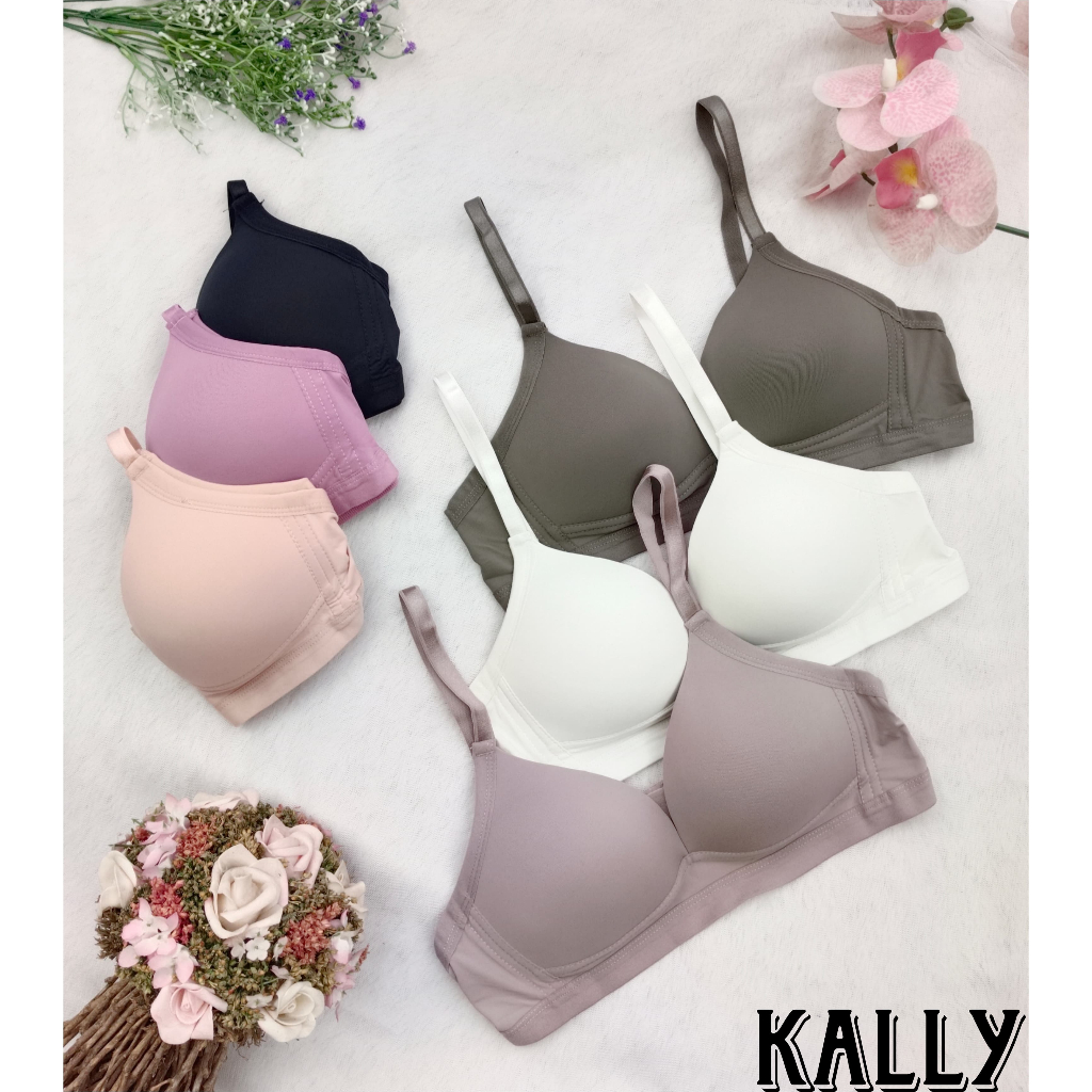 Bra Tanpa Kawat TALLY - KALLY 7023 - Busa Tipis - Size 34-40