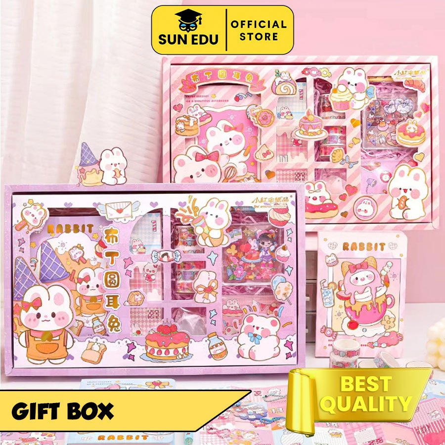 

7 in 1 Gift set notebook 32K/ Hampers ulang tahun anak paket jurnal