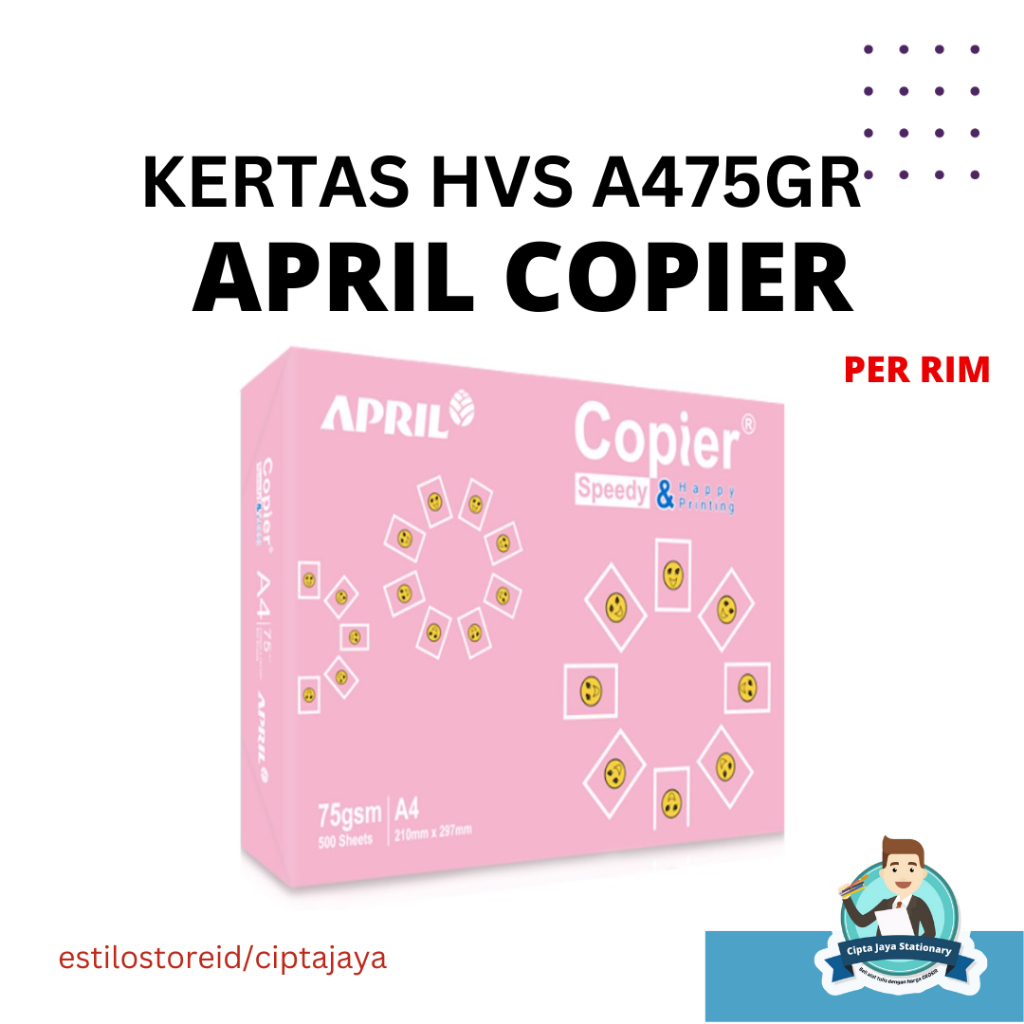 

KERTAS FOTO COPY A475 GRAM APRIL COPIER