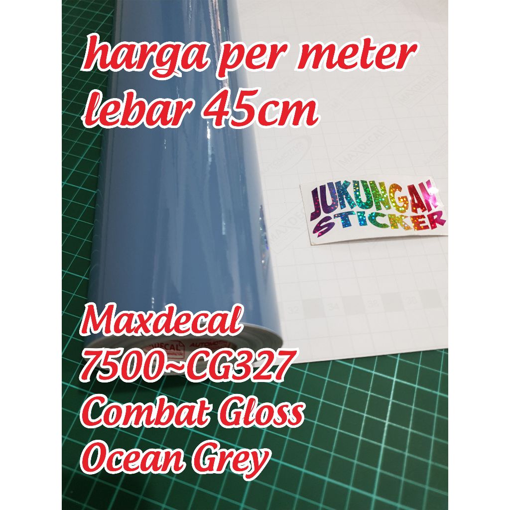 Sticker Vinyl Maxdecal Combat Glossy / Doff - Ocean Grey - 327