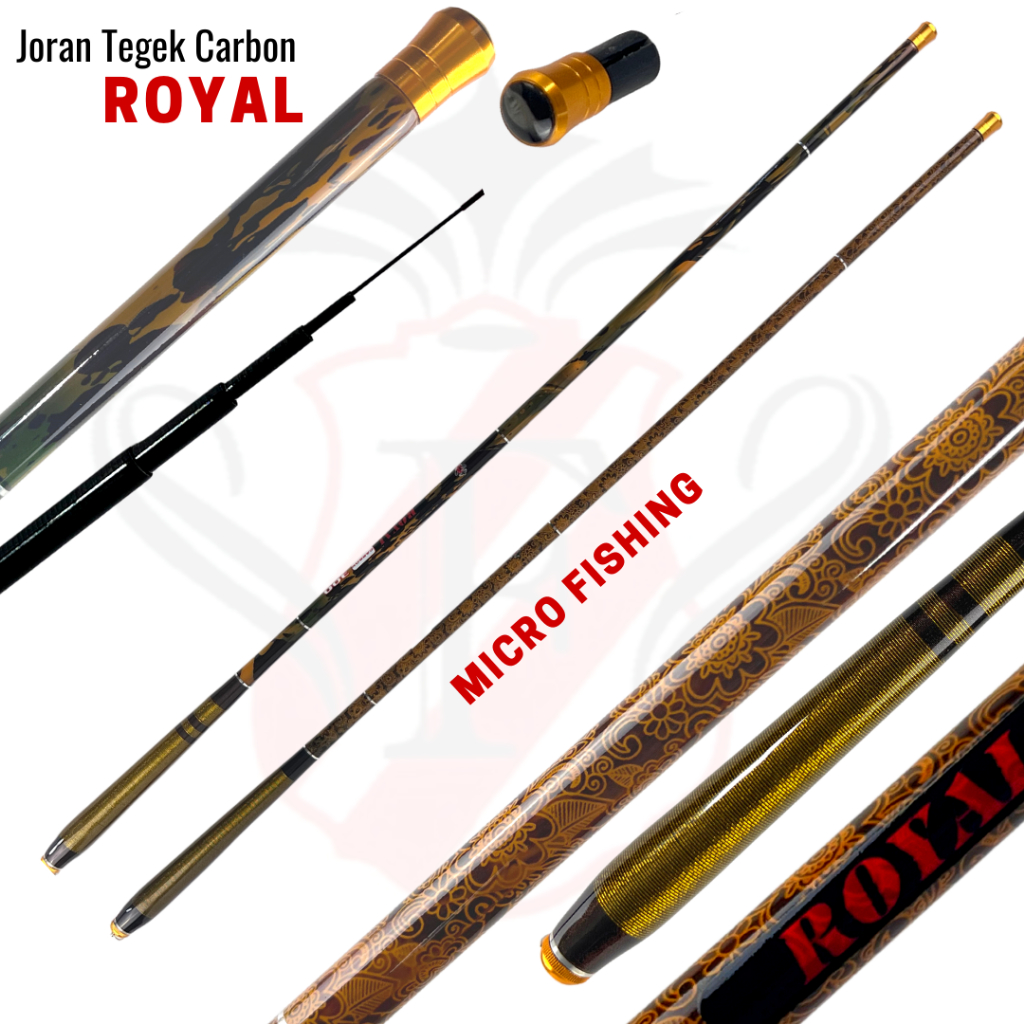 Joran Tegek Carbon Micro Fishing Wader Ikan Kecil Fukushima Royal Action Medium Slow Ujung Lentur Po