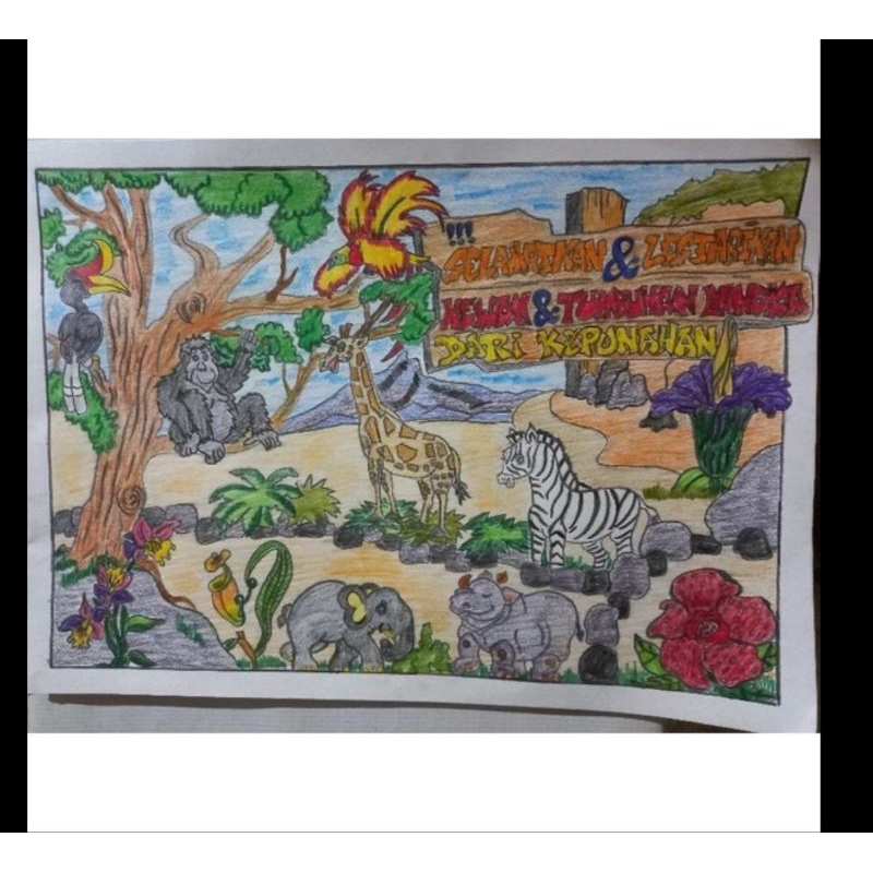 

Poster Manual Handmade Tugas Sekolah Gambar Manual