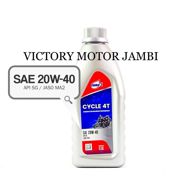 OLI MESIN EURO1 4T 20W-40 0,8L EURO1 OIL