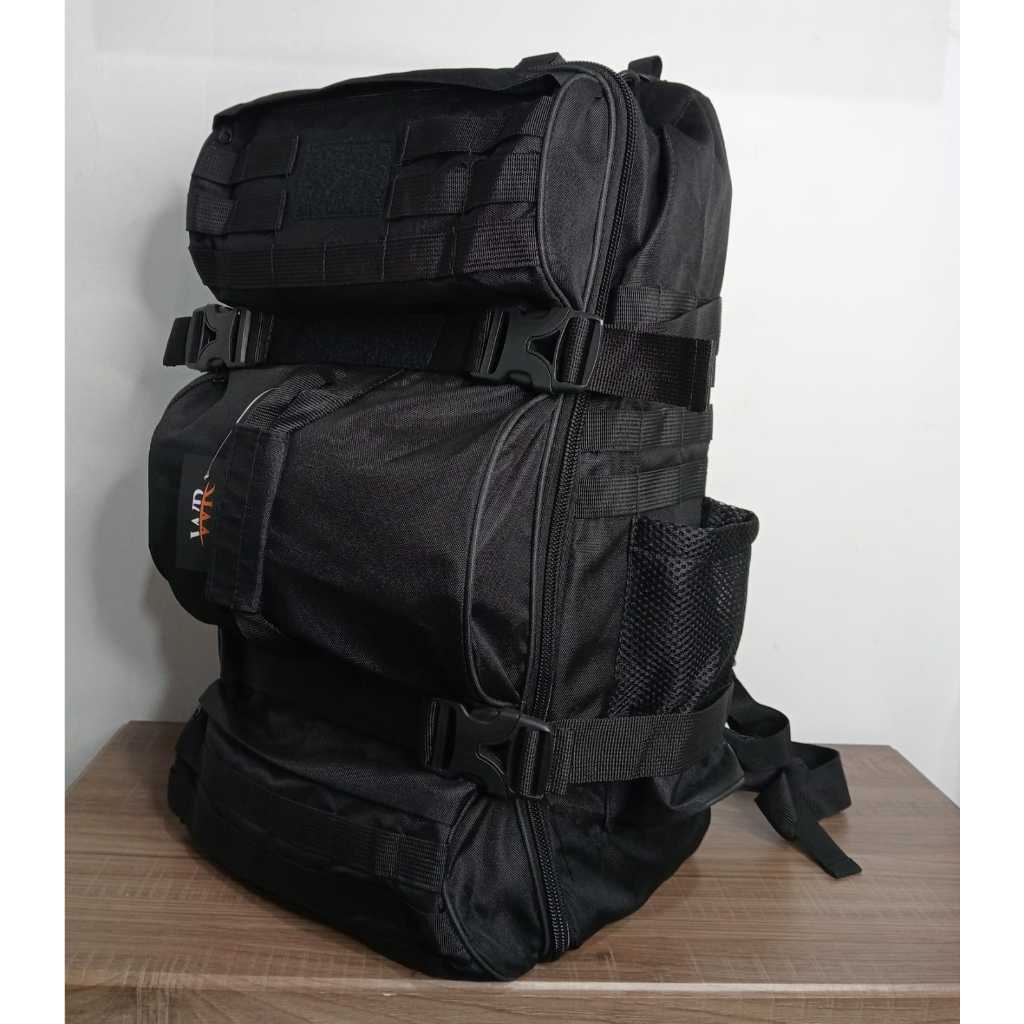 Tas Ransel BKO WR Hitam / Tas Ransel Punggung Besar Bko Untuk Brimob / Ransel Army besar 60L / Tas