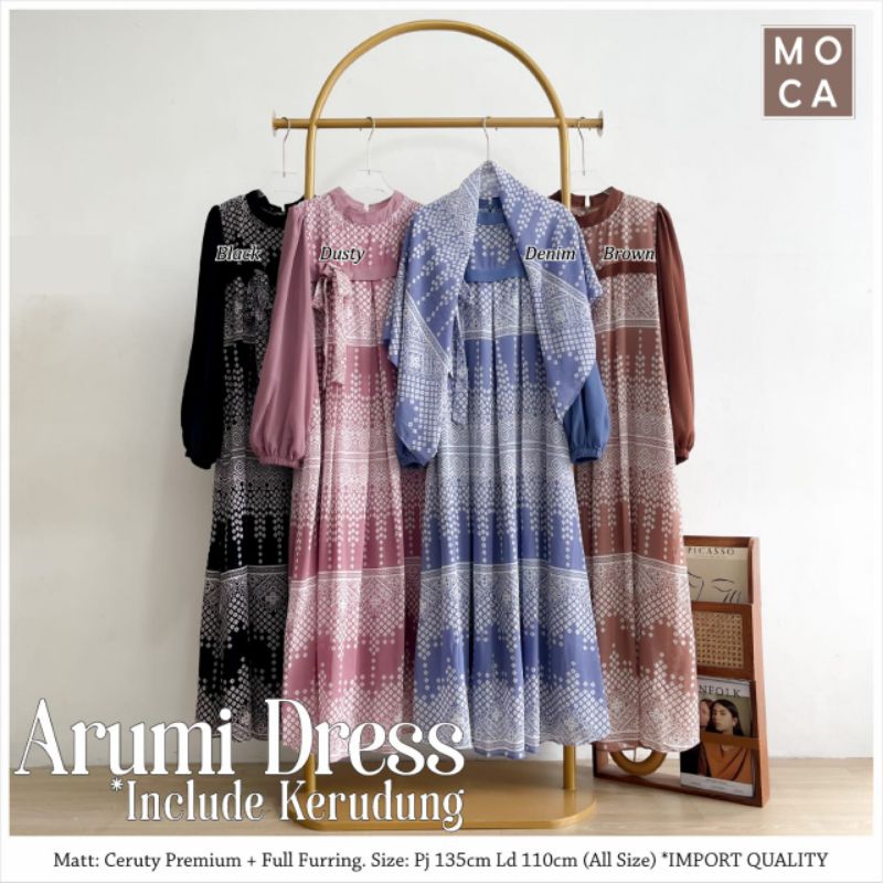 ARUMI DRESS SET JILBAB BY MOCA
