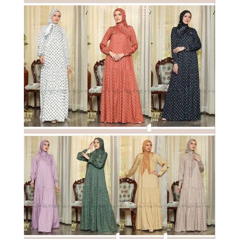 Dilara Set (Dress+Scarf) by Arniz Collection