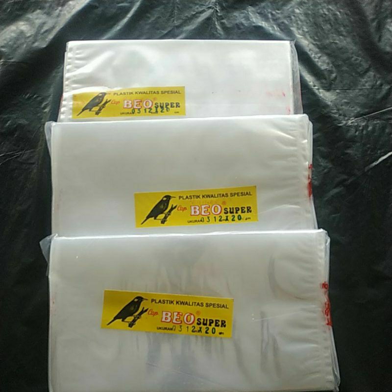 PLASTIK MERK PP BEO /PLASTIK BENING/ PLASTIK TEBAL/ PLASTIK LAUNDRY/ PLASTIK SERBAGUNA