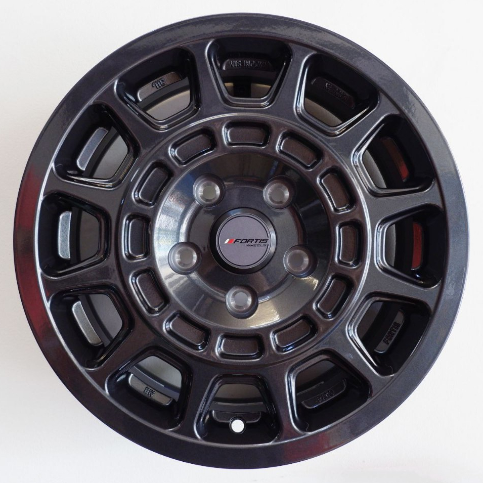 VELG MOBIL ORIGINAL FORTIS WHEELS BY PAKO PRW 15 - CILEUNCA R15 x 6,5 5H 114,3 ET 38 DARK GREY - ERT