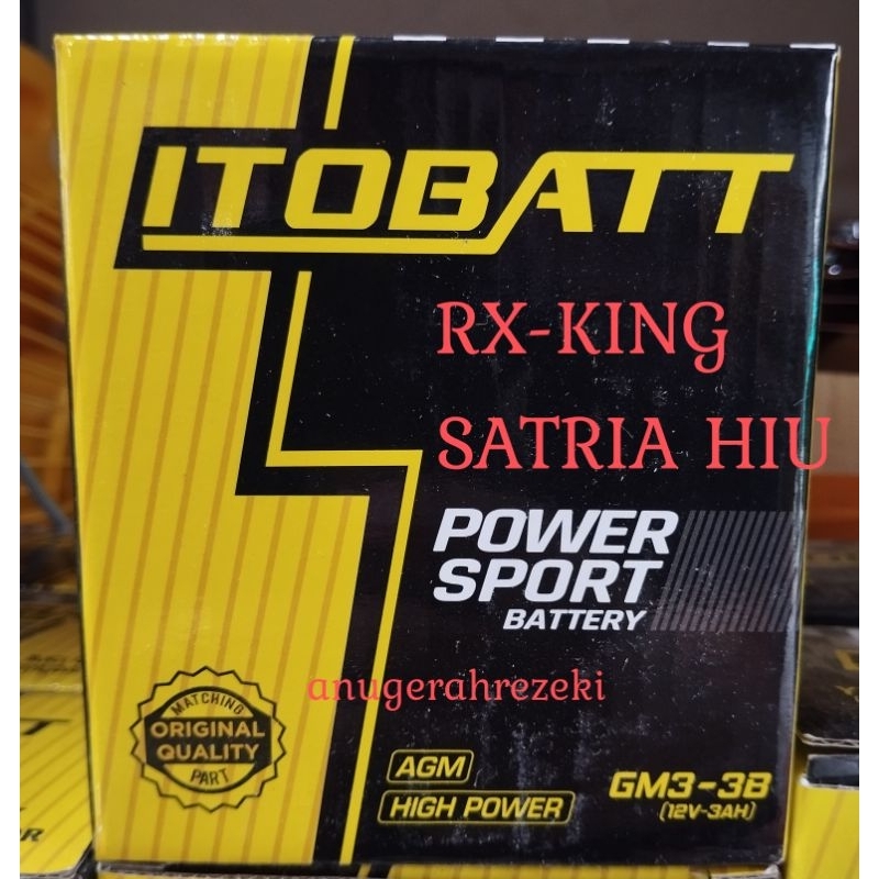 AKI MOTOR KERING GM3-3B RX-KING / SATRIA HIU (ITOBATT)