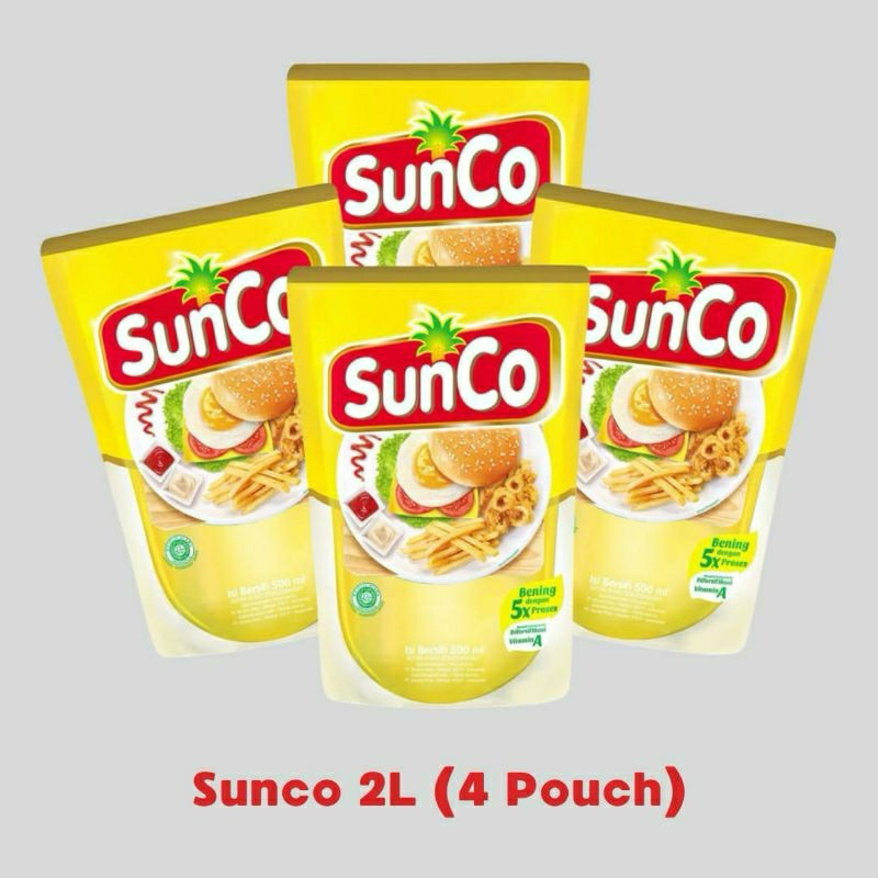 

SIDOARJO JATIM MINYAK GORENG SUNCO 2LITER 4 PCS ( 8 Liter )