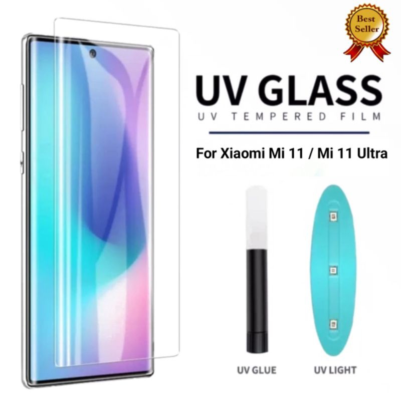 Tempered Glass UV Full Glue Xiaomi Mi 11 / Mi 11 Ultra