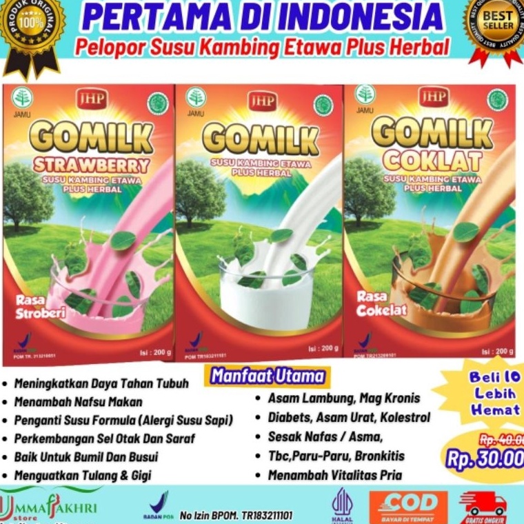 

T3rbat44s Gomilk Susu Kambing Etawa Plus Herbal Keluaran Terbaru