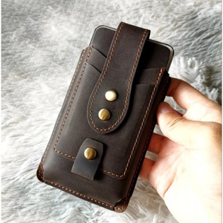 Dompet Hp Pinggang Kulit Sapi Asli - Tas Pinggang Dompet Hp Asli Kulit