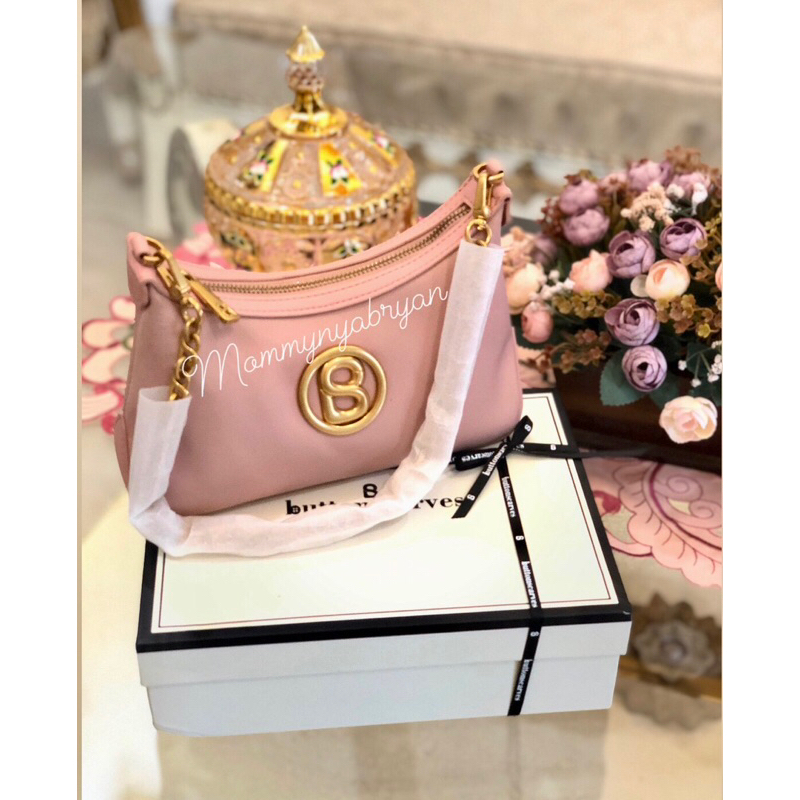 Preloved Buttonscarves Luana Nylon Bag - Guava❌sudah punya kk Made Liya Elysa ❌jangan di CO‼️