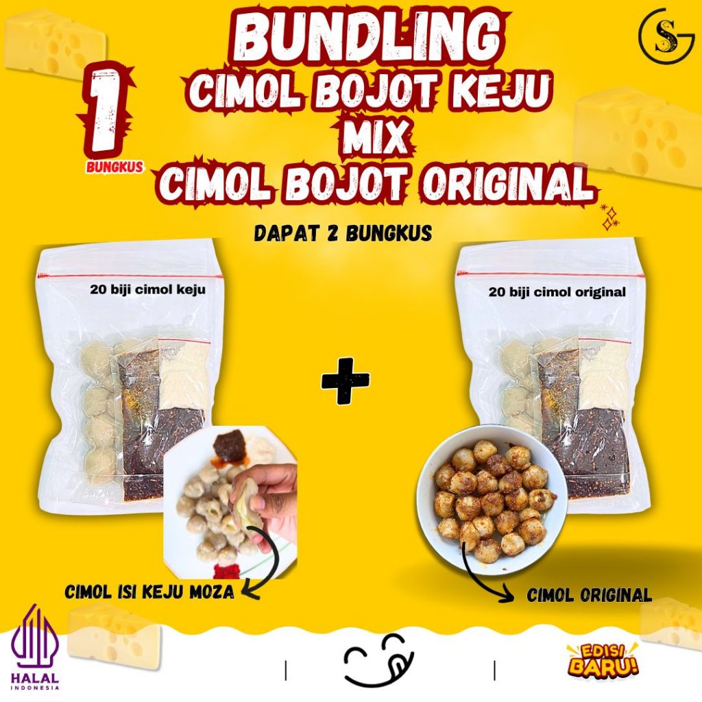 

CIMOL BOJOT KEJU 1PCS MIX CIMOL ORIGINAL BOJOT 1PCS Makanan pedas