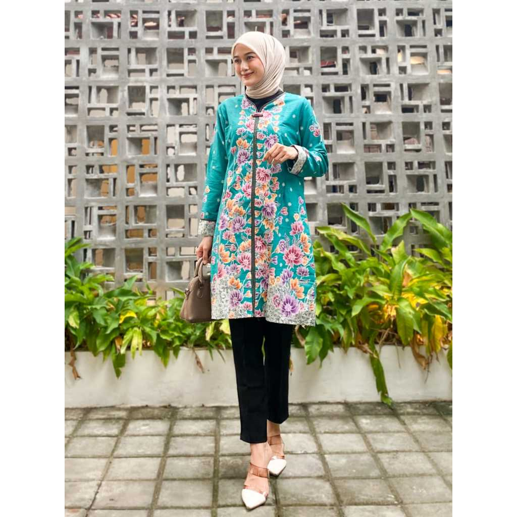 TUNIK BATIK 1429 WK 01 CIBULAN 294 II ATASAN BATIK II TUNIK BATIK WANITA II PAKAIAN BATIK WANITA