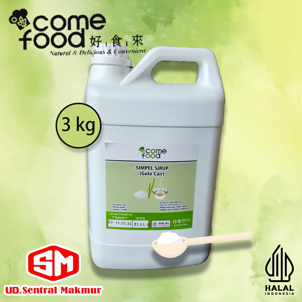 

MGI COMEFOOD" GULA CAIR/SIMPEL SIRUP 3000 GRAM