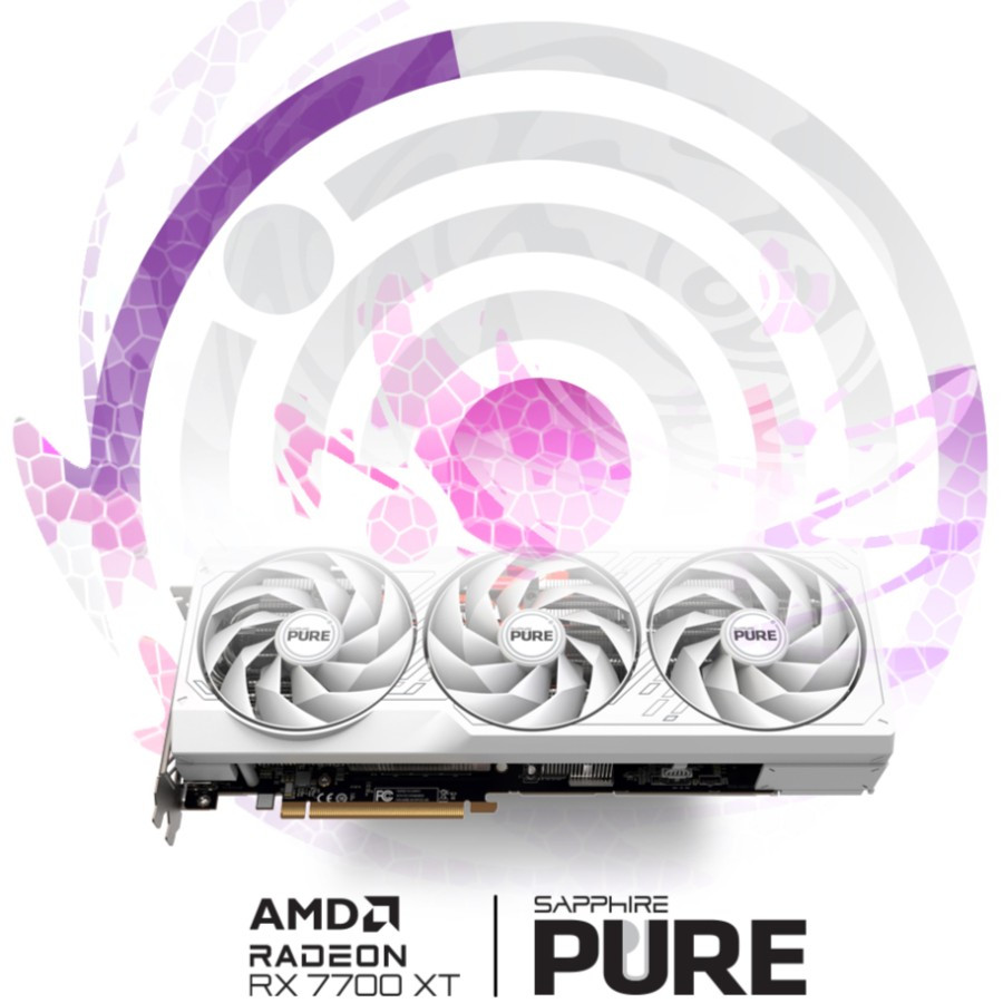 SAPPHIRE PURE AMD RADEON RX 7700 XT 12GB GDDR6 11335-03-20G