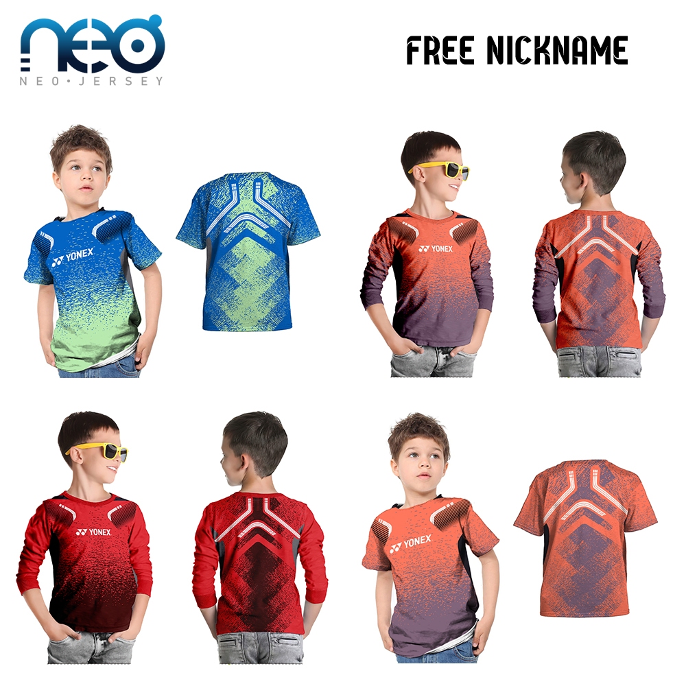 Jersey Bulutangkis Badminton | Baju Jersey Badminton Anak | Kostum Badminton | Kaos Olahraga Anak | 