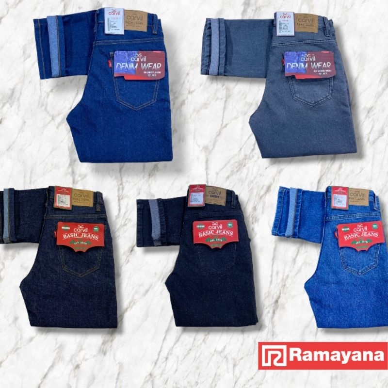 CARVIL DENIM - Celana Jeans Pria Slim Streetch Original Carvil